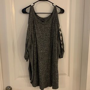 Express cold shoulder sweater